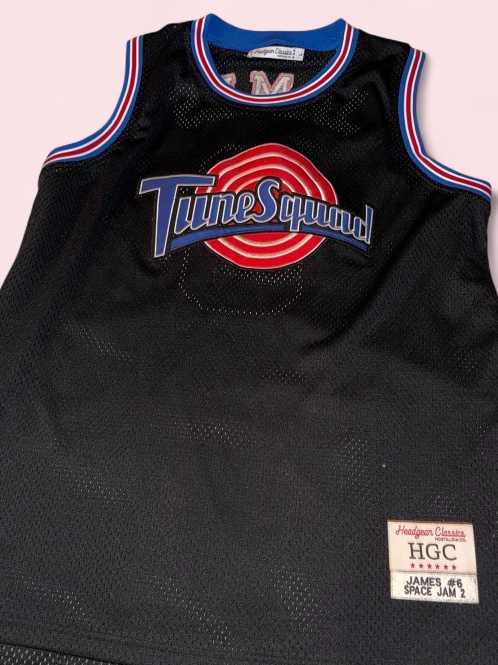 Lebron James Tune Squad Black Basketball Jersey